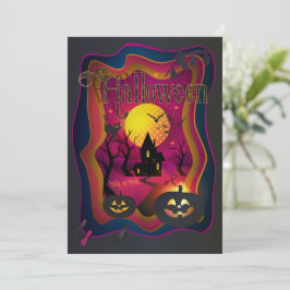 Invitation Happy Halloween Party "Treat or Trick" événement d
