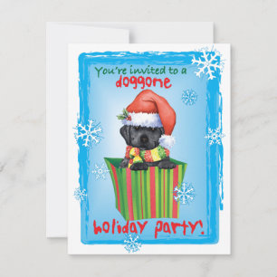 Invitation Happy Howlidays Black Lab