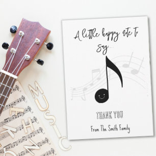 Invitation happy note professeur de musique cadeau CARD HOLDE