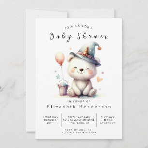 Invitation Happy Online Bear Baby shower