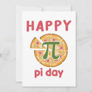 Invitation happy pi day pizza drôle pun
