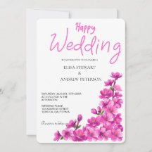 Happy Wedding Romantic Floral Wedding