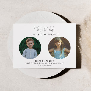 Invitation HARLOW Children Photo Enregistrer la date Annonce