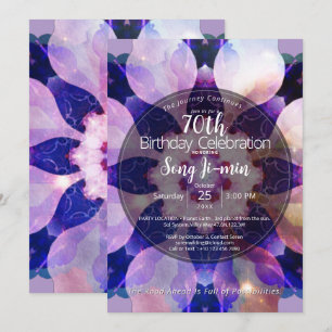 Invitation Harmonie Rayonnante Mandala Floral Lumineux