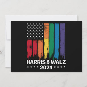 Invitation Harris Waltz 2024 Élection Gay Tim Waltz LGBTQ
