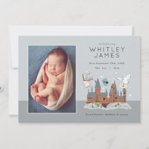 Invitation Harry Potter   Annonce de naissance du château de 