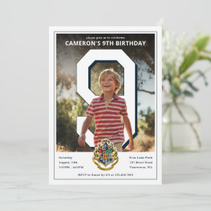 Invitation Harry Potter   Armoiries de Poudlard PhotoPop Anni