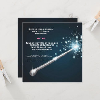 Invitation Harry Potter | Bébé magique Shower de baguette