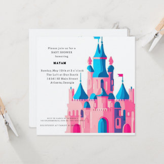 Invitation Harry Potter | Château de Poudlard Baby Shower