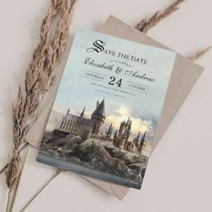 Invitation Harry Potter Château de Poudlard Enregistrez la
