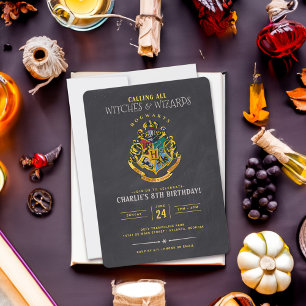 Invitation Harry Potter Cimier de Poudlard Chalkboard anniver
