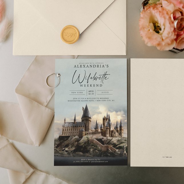 Invitation Harry Potter | Enterrement de vie de jeune fille I (Invitation on table)