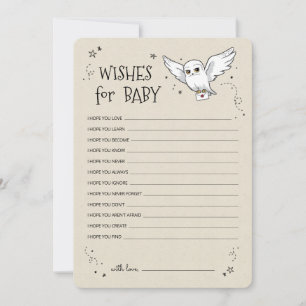 Invitation Harry Potter - Hedwig Vœux pour bébé