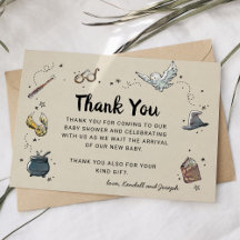 Harry Potter | Remerciements pour Baby Shower