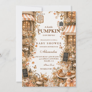 Invitation Harvest Pumpkin Spice Baby Shower