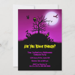 Invitation Hauned Grave Yard Halloween Party