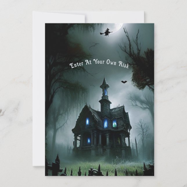 Invitation Haunted All Hallows Eve Party (Devant)