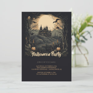 Invitation Haunted Castle Halloween