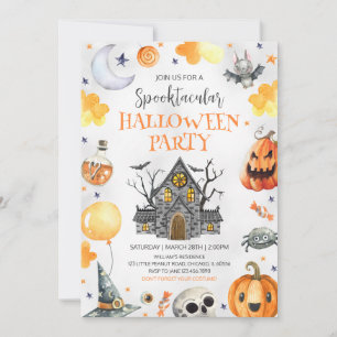 Invitation Haunted House Halloween Party