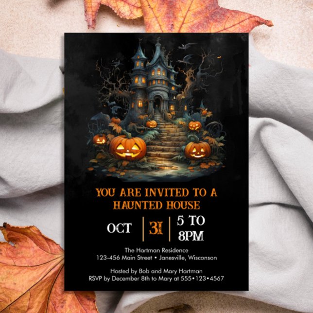 Invitation Haunted House Party (Créateur téléchargé)