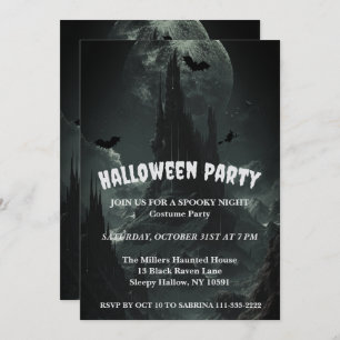 Invitation Haunted Mountaintop Halloween Party