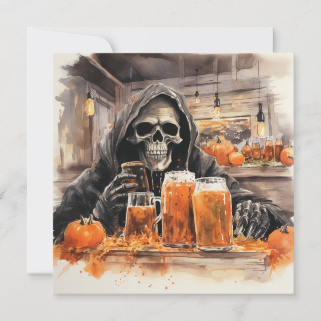 Invitation 👻 🍻 "Haunts & Hops Bash" ! 🍻 👻 Halloween (Devant)