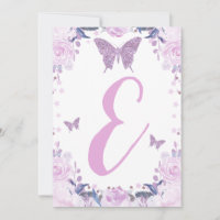 Haute Chaise Papillon 1er Anniversaire Lettre 3e