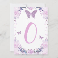 Haute Chaise Papillon pourpre 1er Anniversaire Let