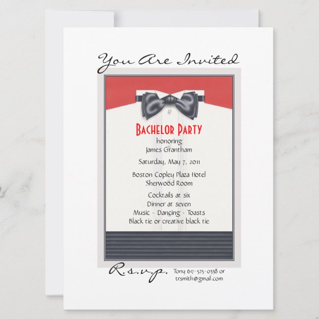 Invitation Haute Société © (Devant)