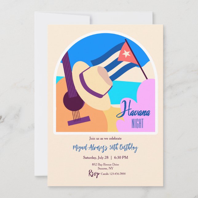 Invitation Havana Party (Devant)