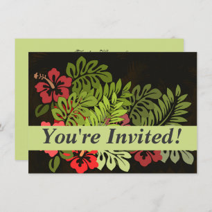 Invitation Hawaii Aloha Flower Art Print