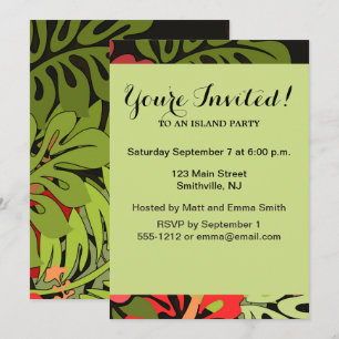 Invitation Hawaii Aloha Flower Art Print