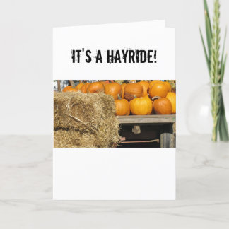 Invitation Hay Ride