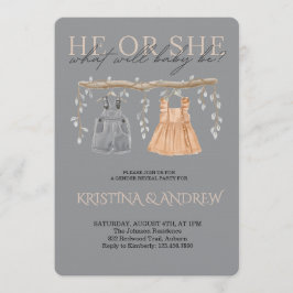 Invitation He or She Gender Reveal Party