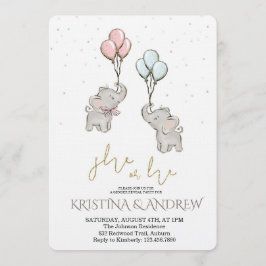 Invitation He or She Gender Reveal Party