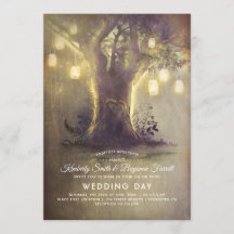 Heart Tree Mason Jar illumine le Mariage campagnar