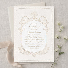Invitation Heirloom Rococo Bridal Shower Brunch