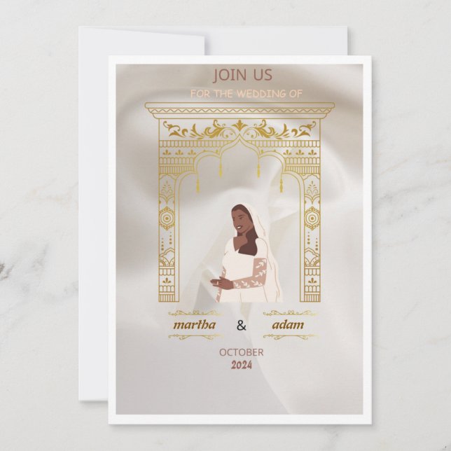 Invitation henné mariage (Devant)