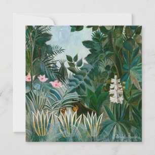 Invitation Henri Rousseau - La jungle équatoriale