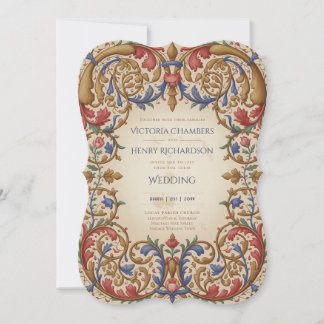 Invitation Héritage | Mariage Baroque Renaissance Orné