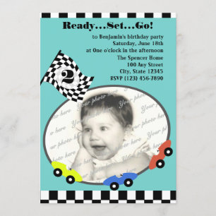 Invitation Heure de course Anniversaire