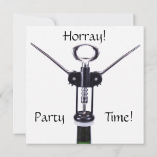 Invitation Heure de la fête du vin