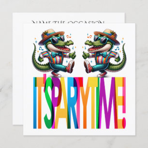 Invitation Heure de la partie Gator