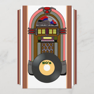 Invitation Heure de la partie Rock and roll