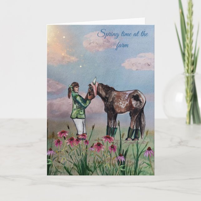 Invitation Heure du printemps à la ferme numéro trois (Devant)