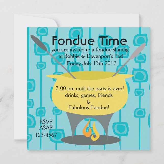 Invitation Heure Fondue ! (Devant)