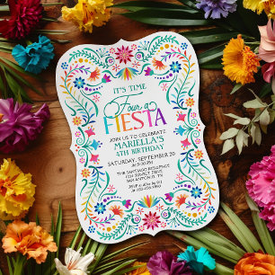 Invitation Heure quatre A Fiesta 4e anniversaire