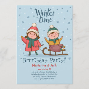 Invitation heures de récréation d'hiver