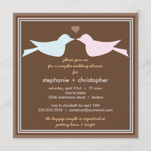 Invitation heureuse de wedding shower de couples