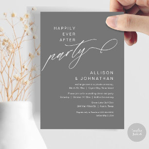Invitation Heureusement Après La Fête, Elopement Mariage Mode